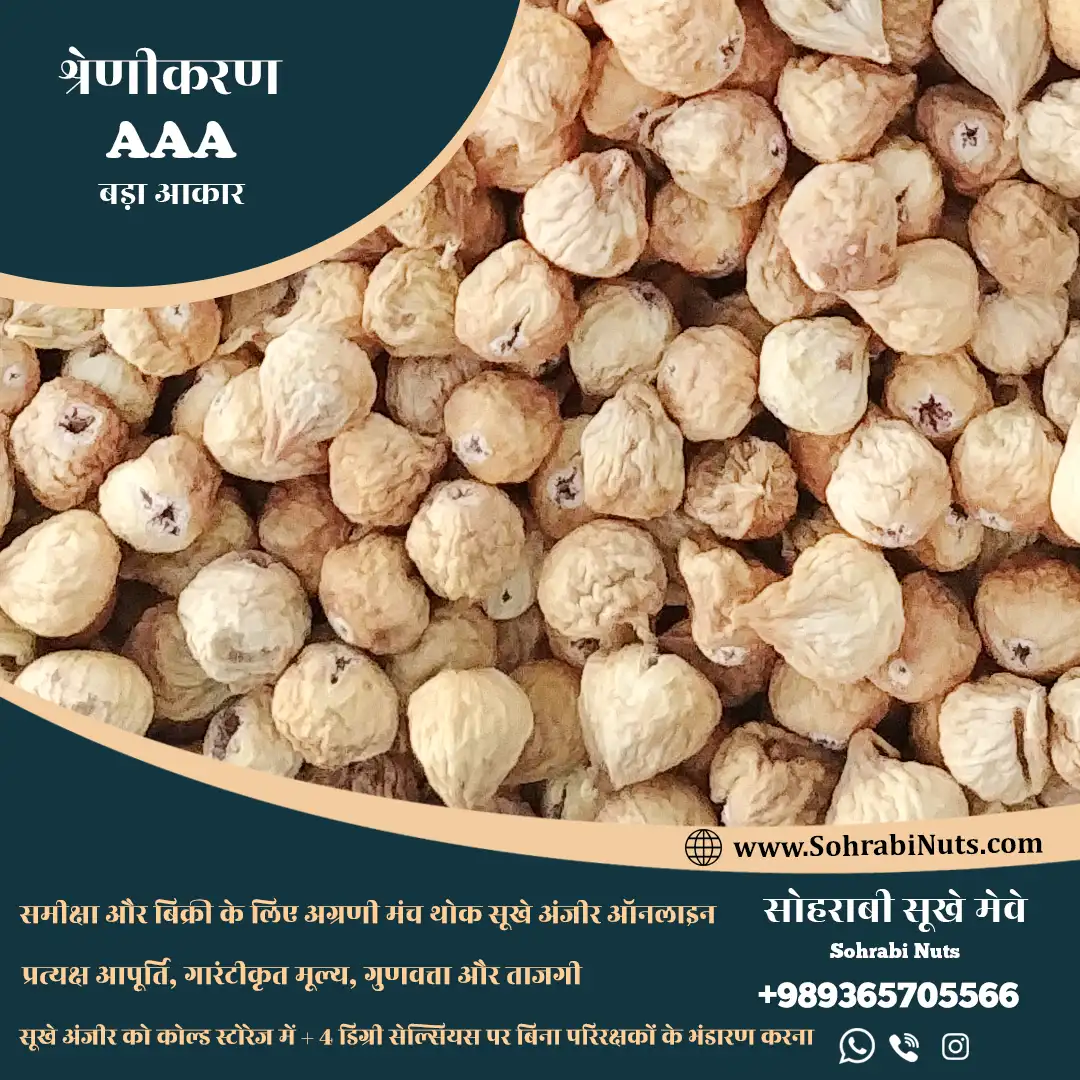 ईरानी सूखे अंजीर, सूखे अंजीर का आकार ए या सूखे अंजीर का बड़ा आकार